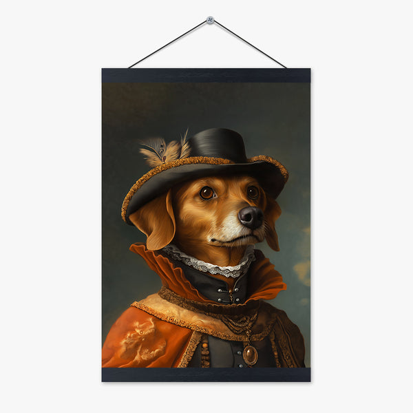 Custom Pet Canvas Print - Renaissance Style