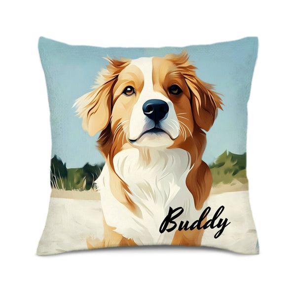 Custom Cushion Cover Double-sided Printing-Watercolor Style