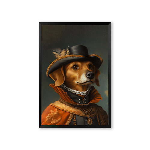 Personalized Renaissance Pet Portraits-One Pet