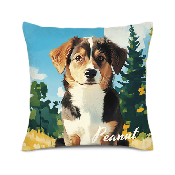 Custom Cushion Cover Double-sided Printing-Watercolor Style