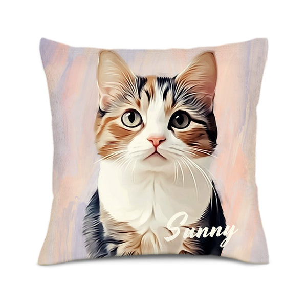 Custom Cushion Cover Double-sided Printing-Watercolor Style