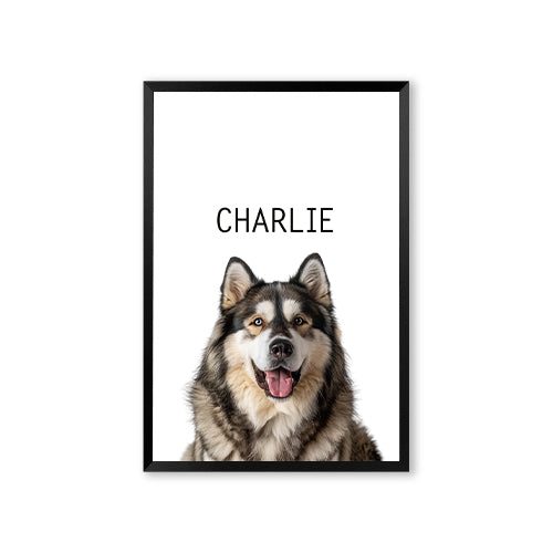 Personalized Modern Pet Portrait - One Pet