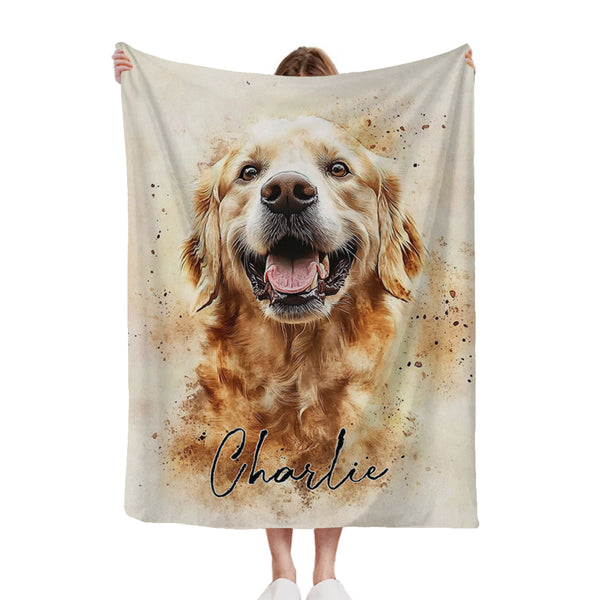 Custom Blanket - Watercolor Style
