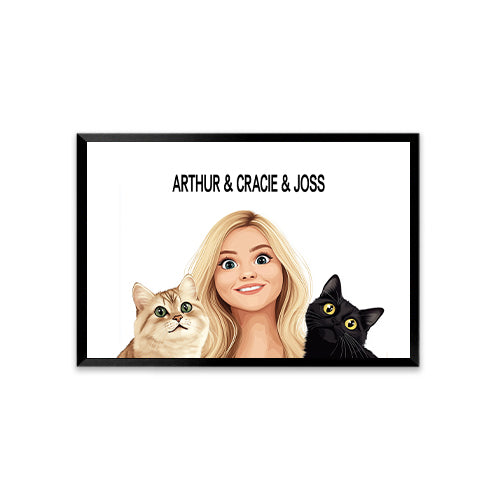 Personalized Pet Portrait Parent & Pet