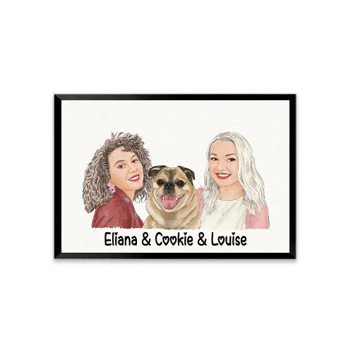 Personalized Pet Portrait Parent & Pet