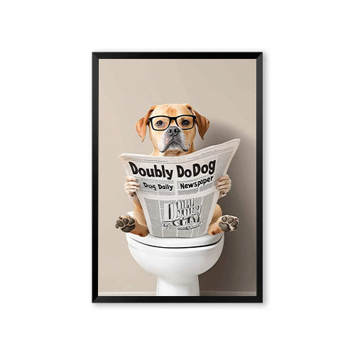 Personalized Pet Portrait-Bathroom Style