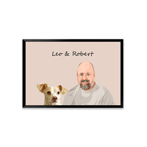 Personalized Pet Portrait Parent & Pet