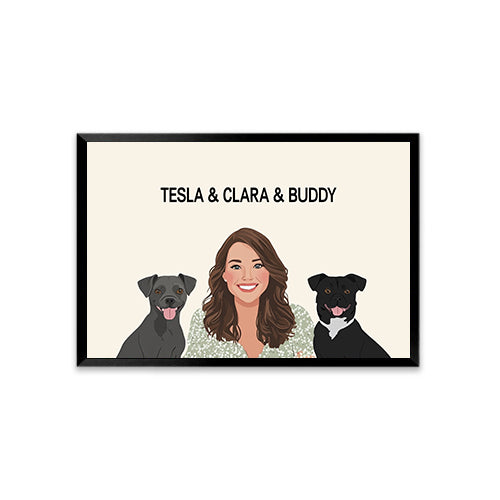 Personalized Pet Portrait Parent & Pet