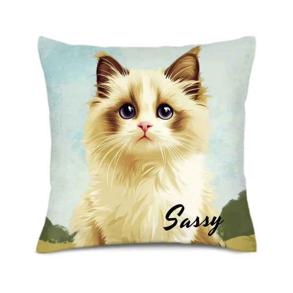 Custom Cushion Cover Double-sided Printing-Watercolor Style