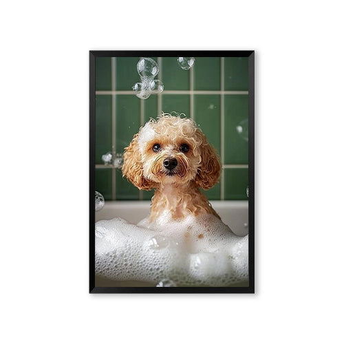 Personalized Pet Portrait-Bathroom Style